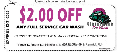 $2.00 Off Full Service Car Wash